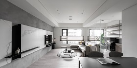 114㎡ | 現(xiàn)代簡(jiǎn)約四居，極簡(jiǎn)灰色之家